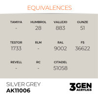AK Interactive - 3GEN Acryl SILVER GREY – STANDARD AK11006