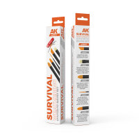 AK Interactive - SURVIVAL WEATHERING BRUSHES SET Weathering Pinsel Synthetik