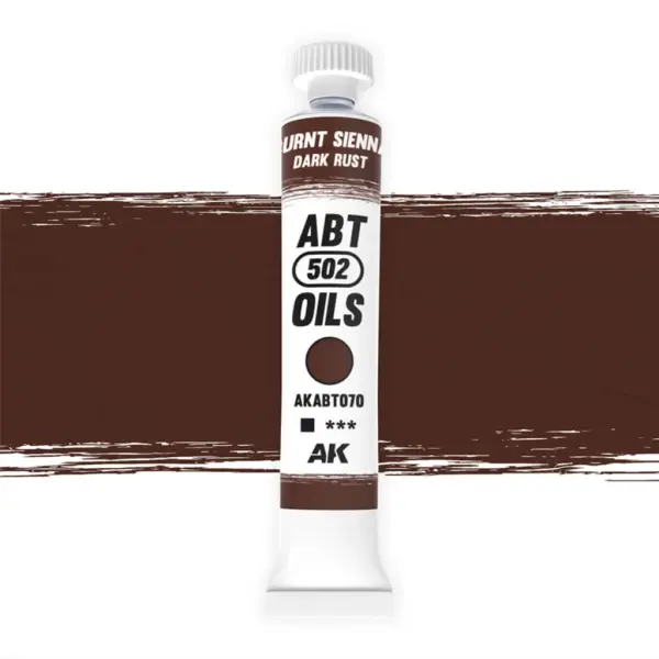 AK Interactive - ABT 502 Ölfarbe Burned Sienna Dark Rust gebranntes Sienna dunkler Rost AKABT070