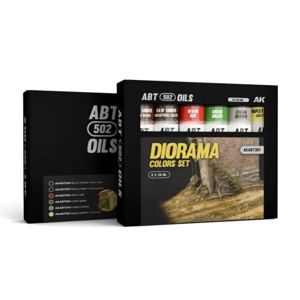 AK Interactive - ABT 502 Ölfarbset AKABT307 Diorama Farbset