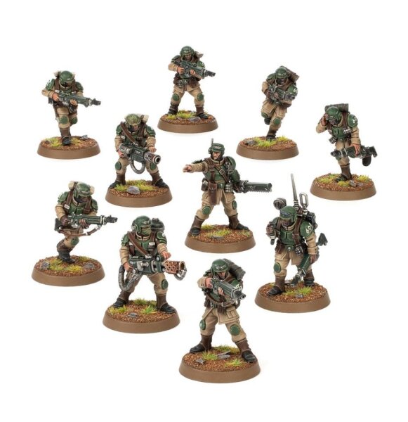 Warhammer 40K cadianische Stoßtruppen der imperialen Armee
