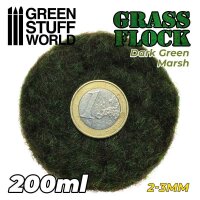 GreenStuffWorld Grasfasern 2-3mm - DARK GREEN MARSH 200 ml