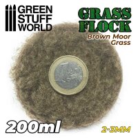 GreenStuffWorld Grasfasern 2-3mm - Brown Moor Grass 200 ml