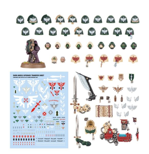 Warhammer 40K Upgrades und Abziehbilder der Dark Angels