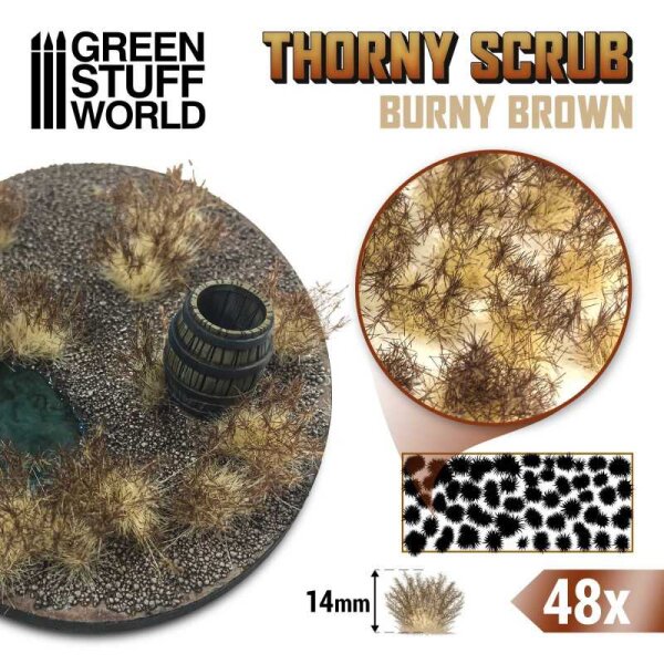 GreenStuffWorld Spitze Grasbüschel - BURNY BRAUN